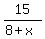 15%2F%288%2Bx%29