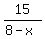 15%2F%288-x%29