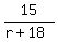 15%2F%28r%2B18%29