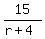 15%2F%28r%2B4%29