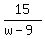15%2F%28w-9%29