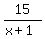 15%2F%28x%2B1%29
