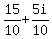 15%2F10+%2B+5i%2F10