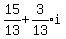 15%2F13%2Bexpr%283%2F13%29i
