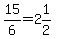 15%2F6=2%261%2F2