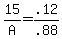 15%2FA+=+.12%2F.88
