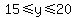15%3C=y%3C=20