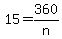 15=360%2Fn