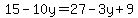 15-10y=27-3y%2B9
