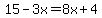 15-3x=8x%2B4