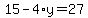 15-4%2Ay=27