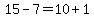 15-7=10%2B1