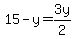 15-y=3y%2F2