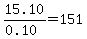 15.10%2F%280.10%29=151