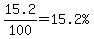 15.2%2F100=%2215.2%25%22