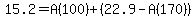 15.2=A%28100%29%2B%2822.9-A%28170%29%29