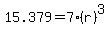 15.379=7%28r%29%5E3