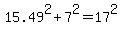15.49%5E2%2B7%5E2=17%5E2