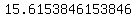 15.6153846153846