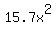 15.7x%5E2