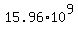 15.96+%2A+10%5E9