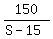 150%2F%28S+-+15%29