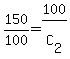 150%2F100=100%2FC%5B2%5D