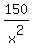 150%2Fx%5E2