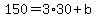 150=3%2A30%2Bb
