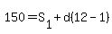 150=S%5B1%5D%2Bd%2812-1%29