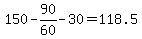 150-90%2F60-30=118.5