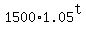 1500%2A1.05%5Et