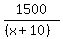 1500%2F%28%28x%2B10%29%29