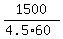 1500%2F%284.5%2A60%29