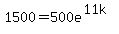 1500+=+500e%5E%2811k%29