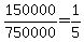 150000%2F750000+=+1%2F5