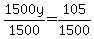 1500y%2F1500=105%2F1500