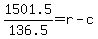 1501.5%2F136.5=r-c