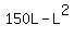 150L+-+L%5E2