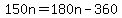 150n+=+180n+-+360