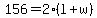 156=2%28l%2Bw%29