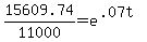 15609.74%2F11000+=+e%5E%28.07t%29