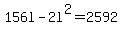 156l-2l%5E2=2592