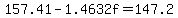 157.41+-+1.4632f=147.2