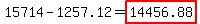 15714-1257.12=highlight%2814456.88%29