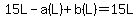 15L-a%28L%29%2Bb%28L%29=15L