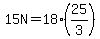15N=18%2A%2825%2F3%29