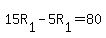 15R%5B1%5D-5R%5B1%5D=80