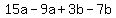 15a-9a%2B3b-7b
