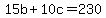 15b%2B10c=230
